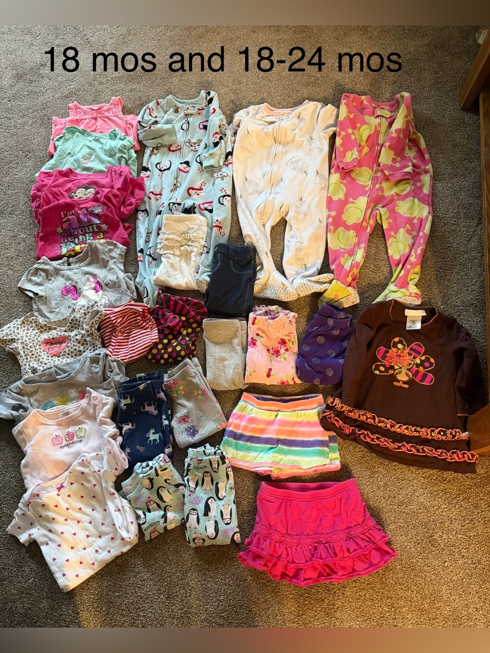 Toddler Mixed Clothing Lot - 18 mos and 18-24 mos